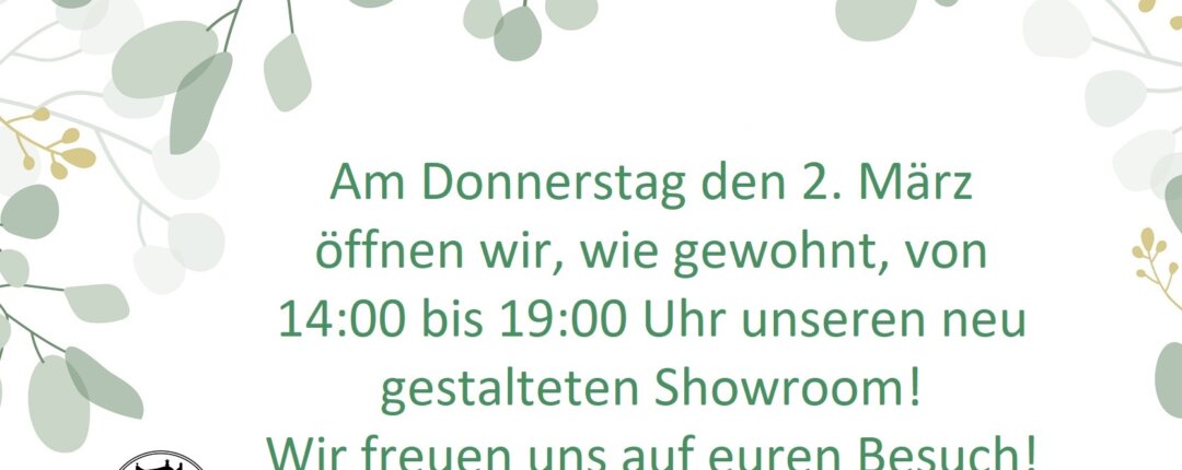 Showroom Neueröffnung!